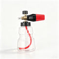 Snow Foam Cannon 32OZ Transparent Bottle Car Wash Foam Lance 1/4' Quick Connect Prayer Angle Adjustable